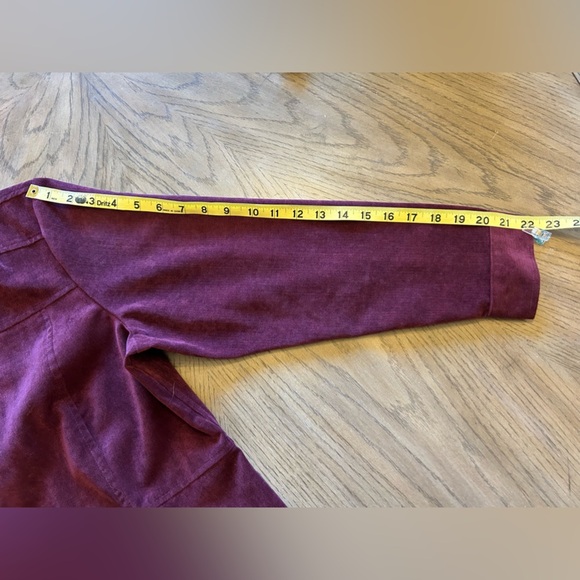 Burgundy suede-like women’s jacket size PL - Picture 5 of 7